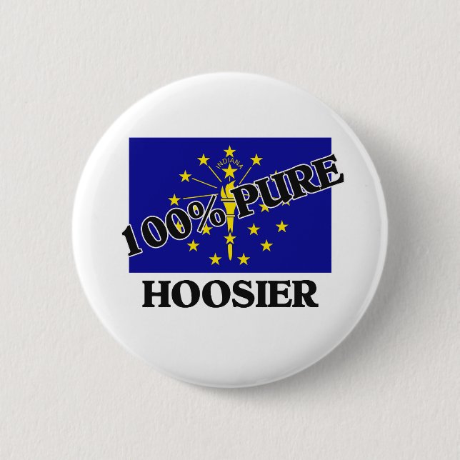 100 ProzentHoosier Button (Vorderseite)