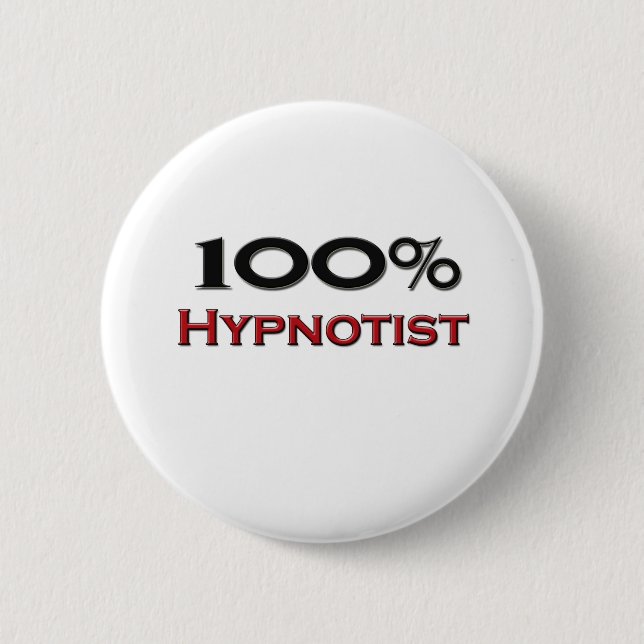 100 ProzentHypnotist Button (Vorderseite)