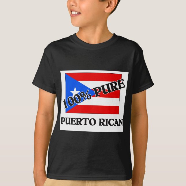 100 % PUERTO RICAN T-Shirt (Vorderseite)