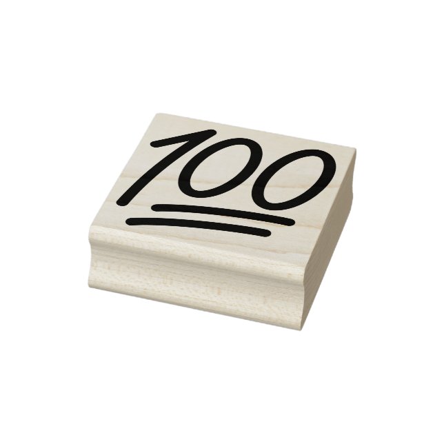 100 Punkte Emoji-Holzkunst-Briefmarke Gummistempel (Stempel)