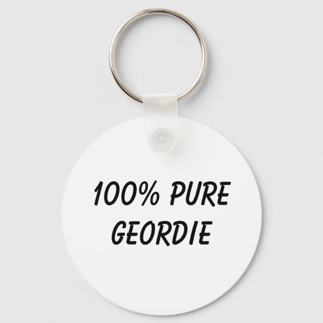 100 % Pure Geordie Schlüsselanhänger (Vorderseite)