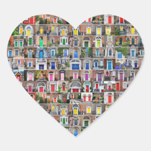 100 Regenbogentüren von Dublin Stickers