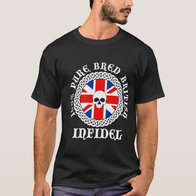 100% reiner gezüchteter britischer Ungläubiger T-Shirt (Vorderseite)
