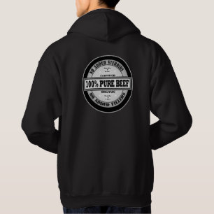 100% reines Rindfleisch Hoodie