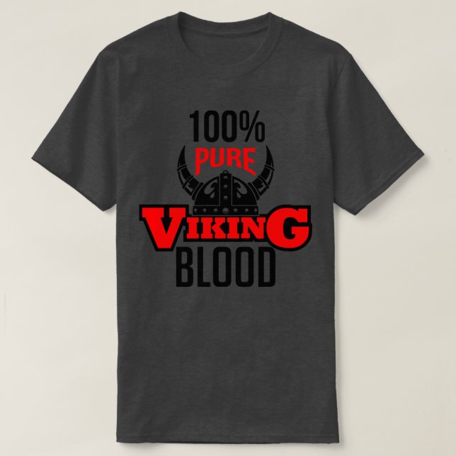 100 Reines Viking T-Shirt (Design vorne)