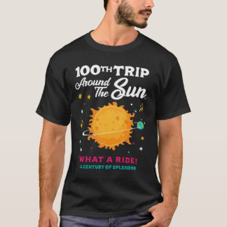 100. Reise um die Sonne 100. Geburtstagsparty T-Shirt