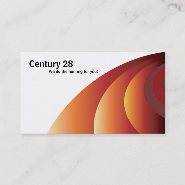 100 Rust Rings Hypothekenmakler-Visitenkarte Visitenkarte (Vorderseite)