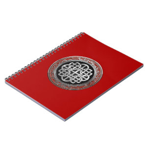 [100] Sacred Celtic Silver Knot Cross Notizblock