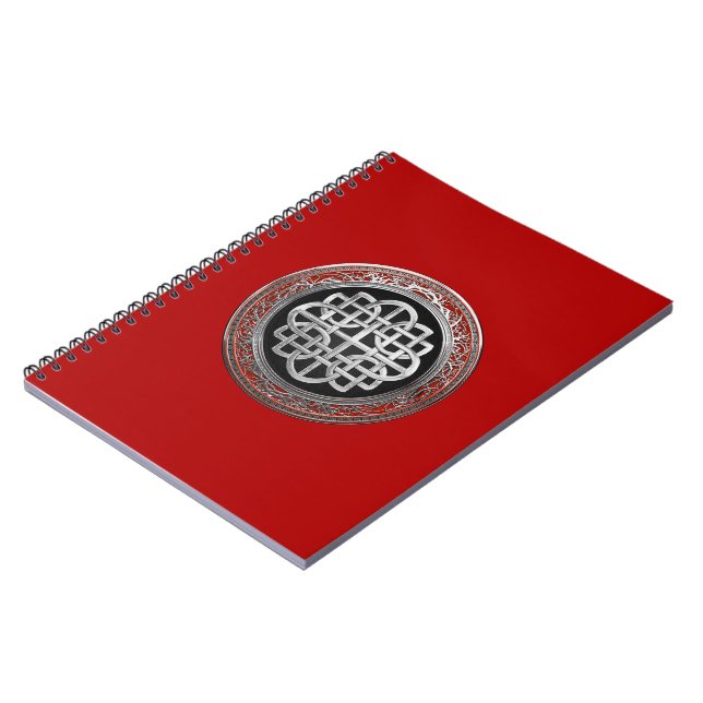 [100] Sacred Celtic Silver Knot Cross Notizblock (Linke Seite)