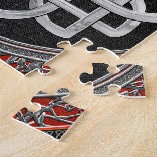 [100] Sacred Celtic Silver Knot Cross Puzzle