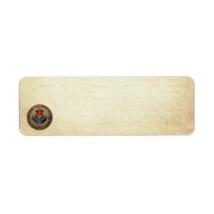 [100] Sacred Gold Egyptian Winged Scarab mit Ankh