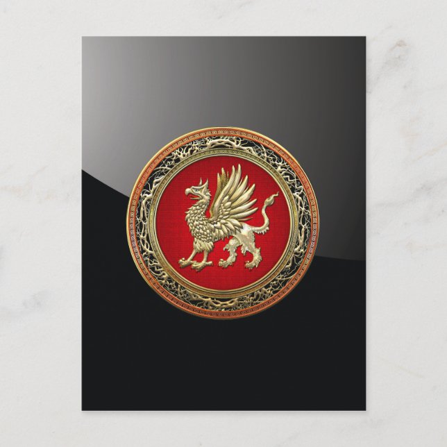 [100] Sacred Gold Griffin Postkarte (Vorderseite)