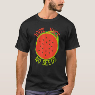 100% Saft Ohne Kerne Wassermelone Männer Vasektomi T-Shirt