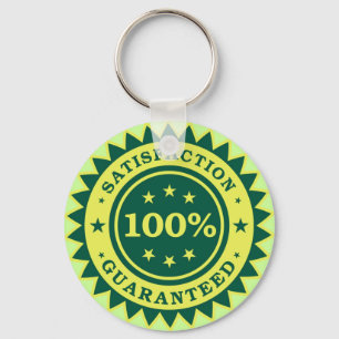 100% Satisfaction Guaranteed Sticker Schlüsselanhänger