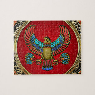 [100] Schatzfund: Ägyptischer Falke Puzzle