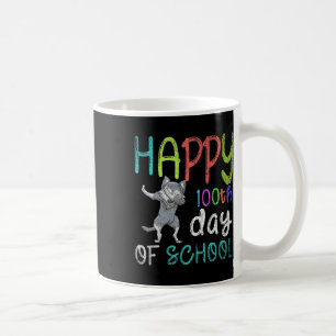 100. Schulabbingtag Wolf 100 Tage Schulzeit Kaffeetasse