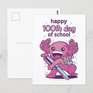 100. Schuleinladung Postkarte