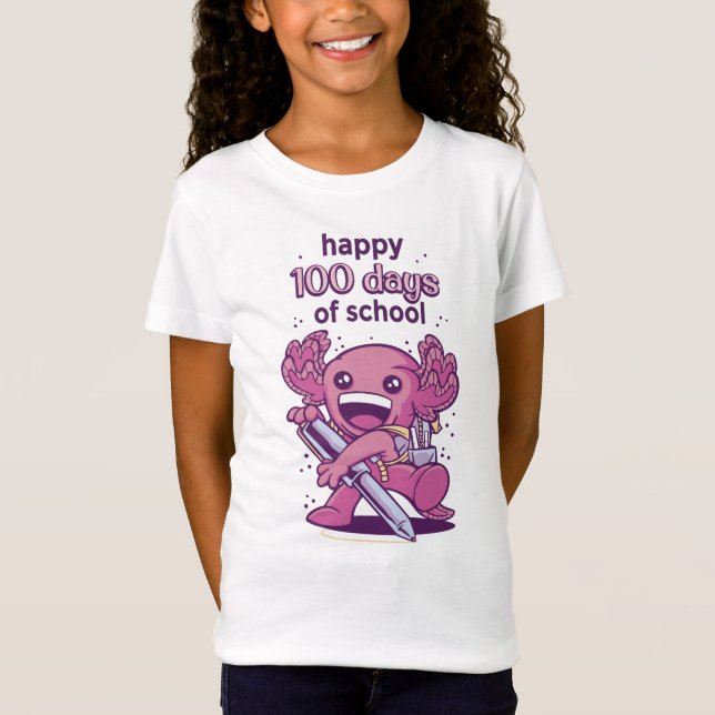 100 Schuleinladungstage T - Shirt (Vorderseite)