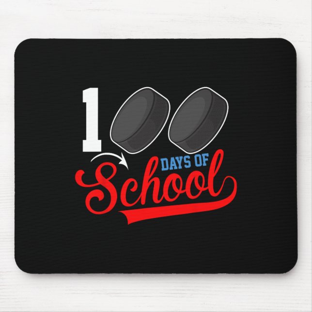 100. Schulhockey-Tag 100 Tage Schulzeit Mousepad (Vorne)