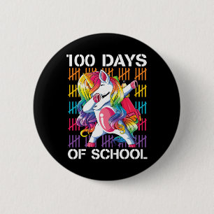 100. Schullehrer 100 Tage Einhorn Button