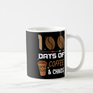 100. Schullehrer 100 Tage Kaffee und Kaffeetasse