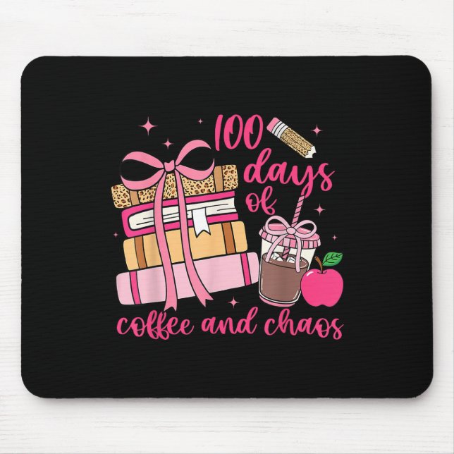 100. Schullehrer 100 Tage Kaffeepause Mousepad (Vorne)