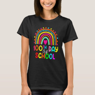 100. Schullehrer 100 Tage klüger Rainb T-Shirt