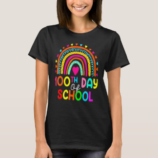 100. Schullehrer 100 Tage klüger Rainb T-Shirt
