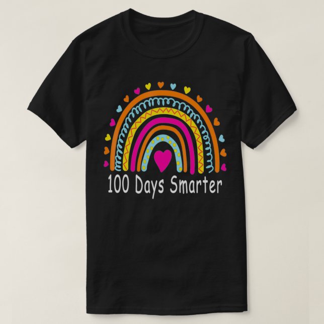 100. Schullehrer 100 Tage klüger Regen T-Shirt (Design vorne)