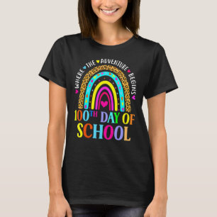 100. Schullehrer 100 Tage schlauer Leopa T-Shirt