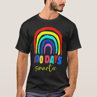 100. Schullehrer Boho Rainbow 100 Days T-Shirt
