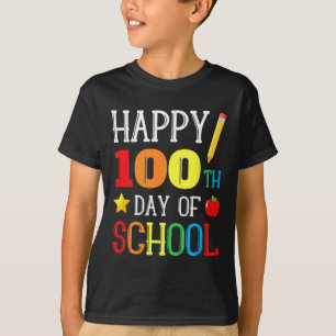 100. Schullehrer Jugend Kinder glücklich 100 D T-Shirt