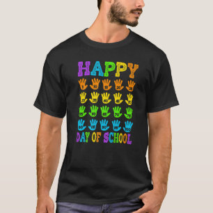 100. Schullehrer Kind glücklich 100 da T-Shirt