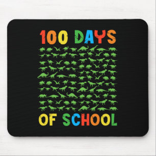 100. Schullehrer Kinder 100 Tage Dinosaurier Mousepad