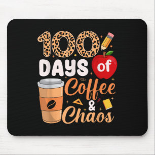 100. Schullehrer Kinder 100 Tage Kaffee pro Tag Mousepad
