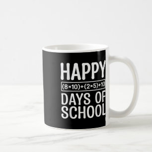 100. Schullehrer Kinder 100 Tage Mathematik Equ Kaffeetasse