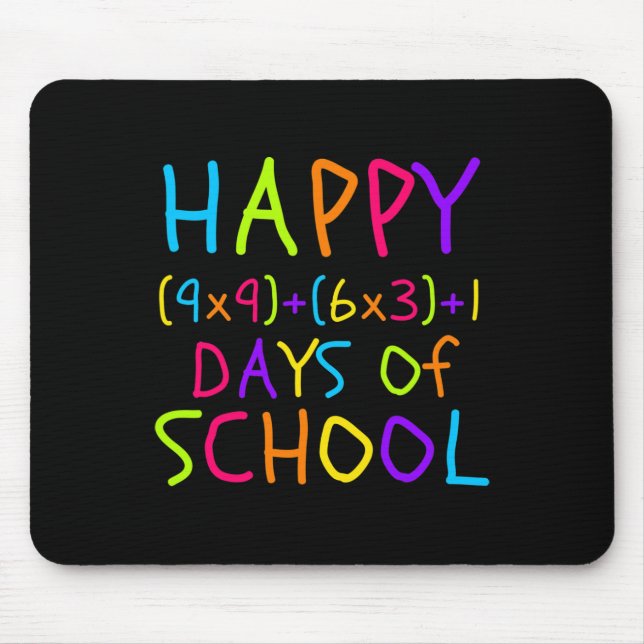 100. Schullehrer Kinder 100 Tage Mathematik für Mousepad (Vorne)