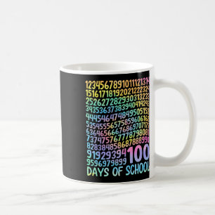 100. Schullehrer Kinder 100 Tage Mathematik Num Kaffeetasse