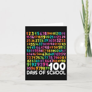 100. Schullehrer Kinder 100 Tage Mathematik Num Karte
