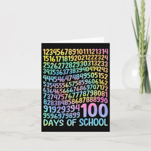 100. Schullehrer Kinder 100 Tage Mathematik Num Karte