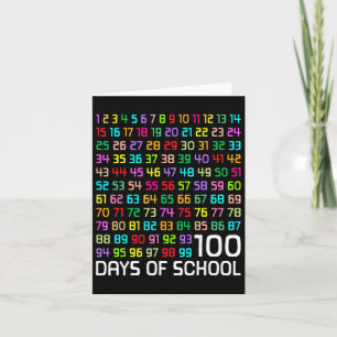 100. Schullehrer Kinder 100 Tage Mathematik Num Karte