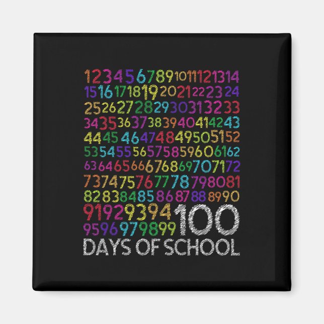 100. Schullehrer Kinder 100 Tage Mathematik Num Magnet (Vorne)