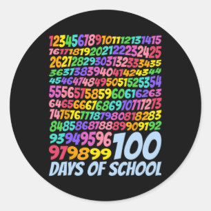 100. Schullehrer Kinder 100 Tage Mathematik Num Runder Aufkleber