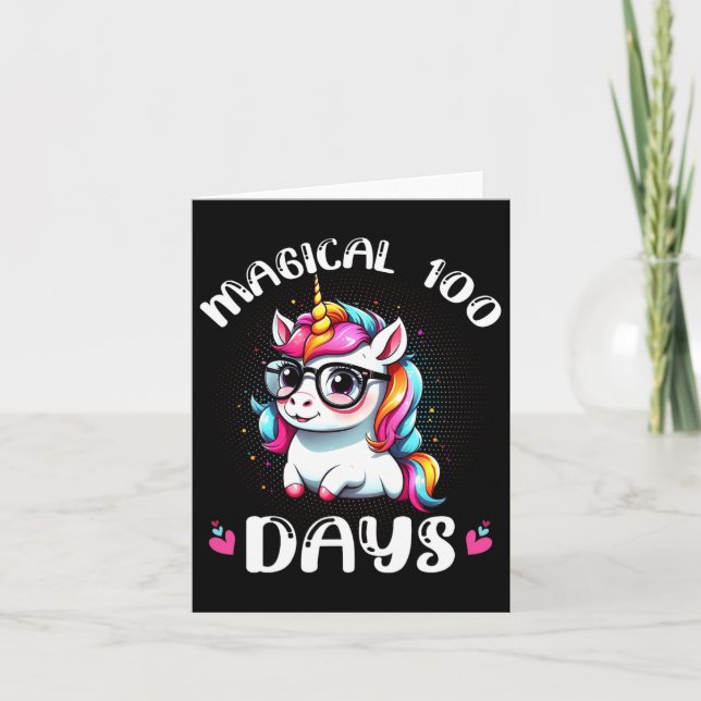 100. Schullehrer Kinder Kinder glücklich 100 Karte (Vorderseite)