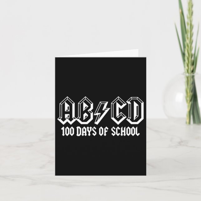 100. Schullehrer Kinder Kinder glücklich 100 Karte (Vorderseite)