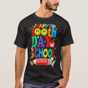 100. Schullehrer Kinder Kinder glücklich 100 T-Shirt