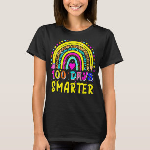 100. Schullehrer Niedlicher Regenbogen 100 Tage T-Shirt