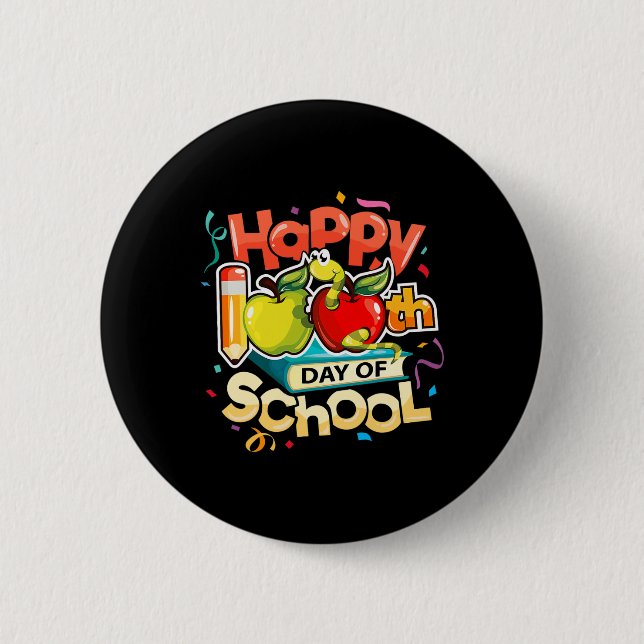 100. Schullehrer Rainbow 100 Days Smart Button (Vorderseite)