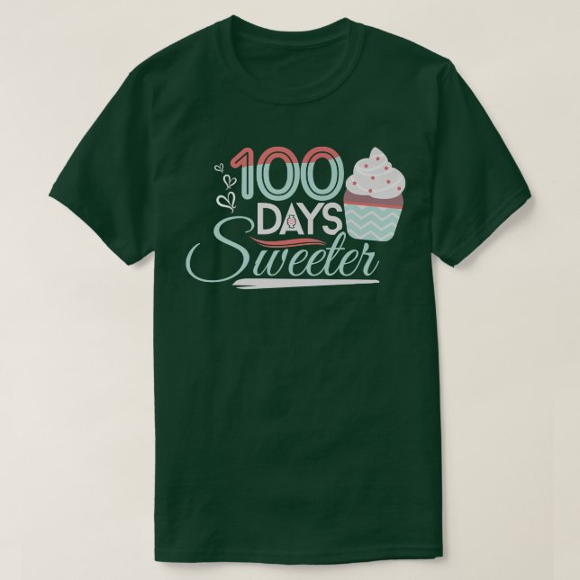 100. Schullehrer Süßigkeiten 1 T-Shirt (Design vorne)