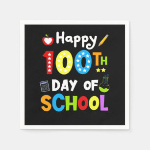 100. Schullehrertag 100 Tage Serviette